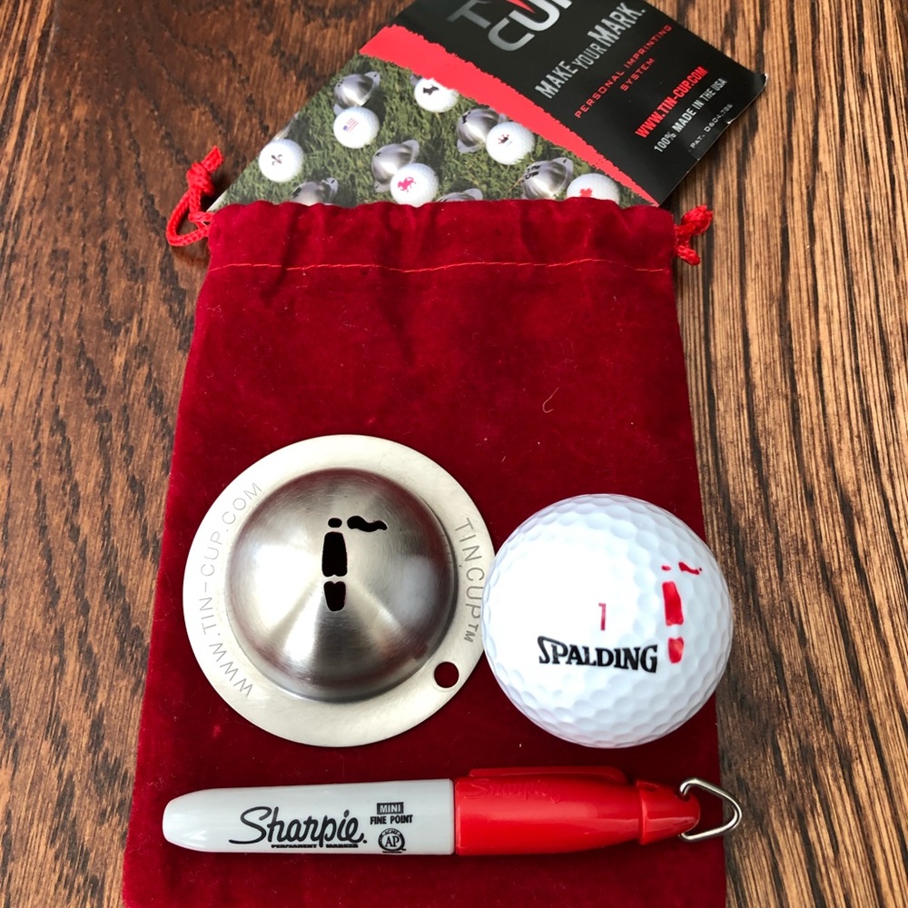 Tin Cup golf ball imprinting